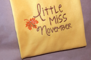 A Designer's Review of Little Miss November Fall Leaf Applique