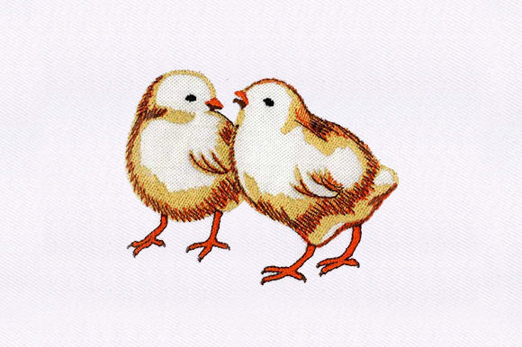 A Designer's Take on the Chicks Chicken Embroidery Design