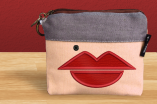 A Kiss of Vintage Charm: The Lips & Beauty Mark Applique