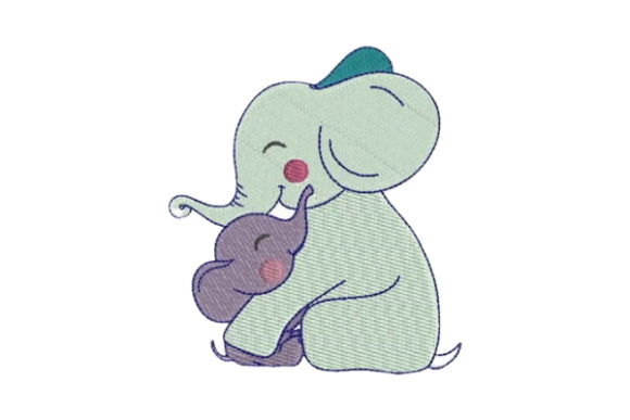 An Embroidered Embrace of Love: Mom and Baby Elephant Review