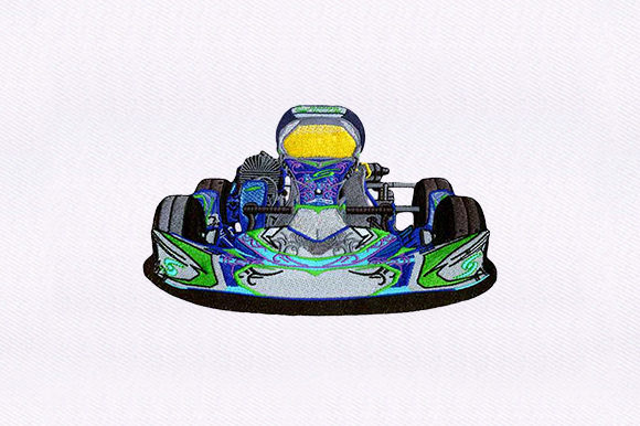 F1 Car: A Premium Embroidery for Your Boutique