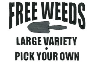 Free Weeds: A Delicate Spring Embroidered Gift