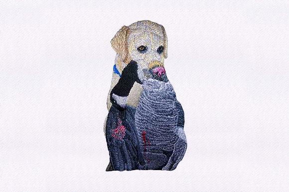 Labrador Retriever Embroidery for Boutique Apparel Success