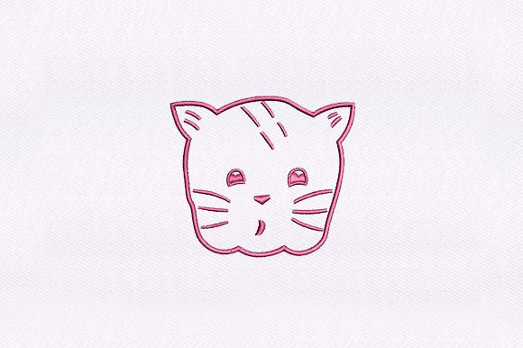 Putting the Pink Kitten Cat Face Embroidery Design to the Test