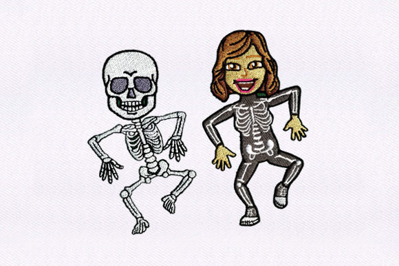 Skeleton s Dancing Embroidery Review for Etsy Shops